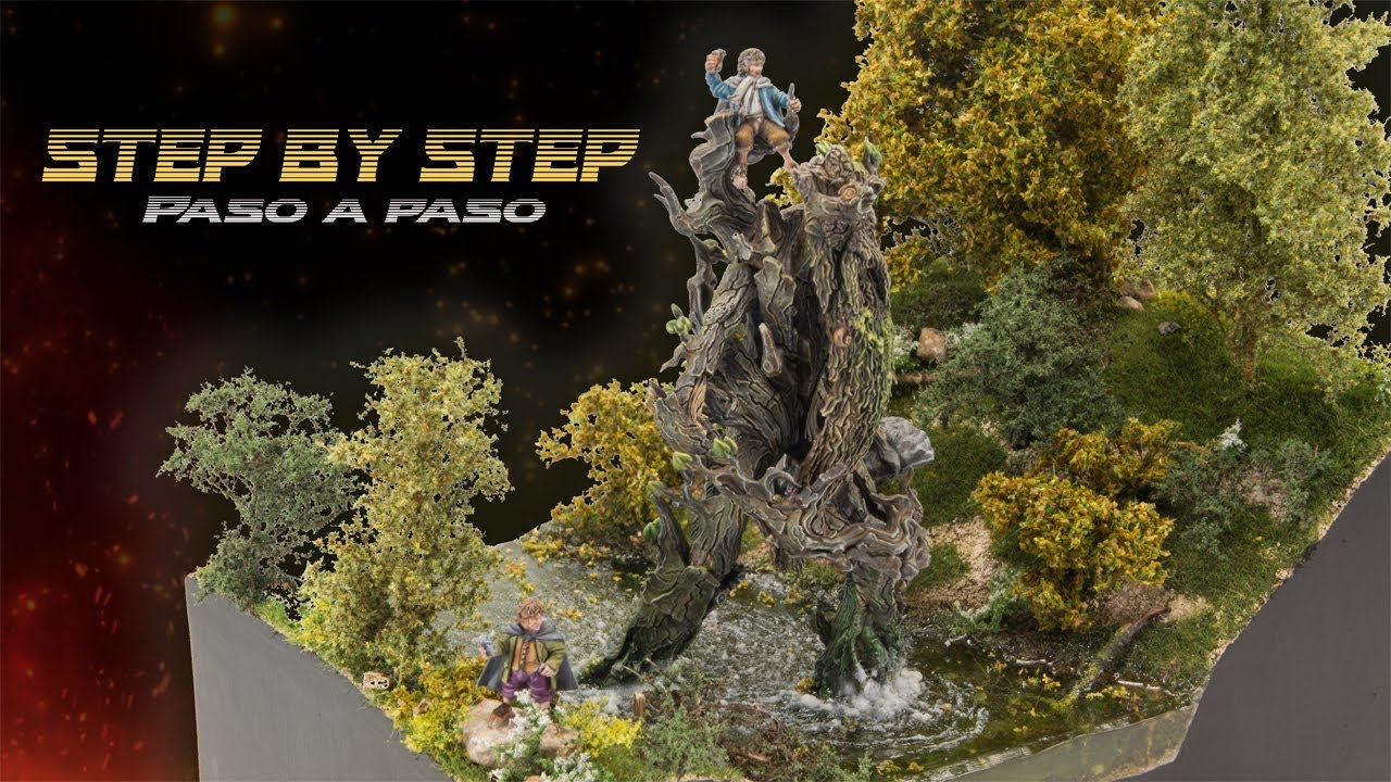 Lord of the Rings River Diorama Step-by-Step / Diorama de río de El Señor de los Anillos paso a paso