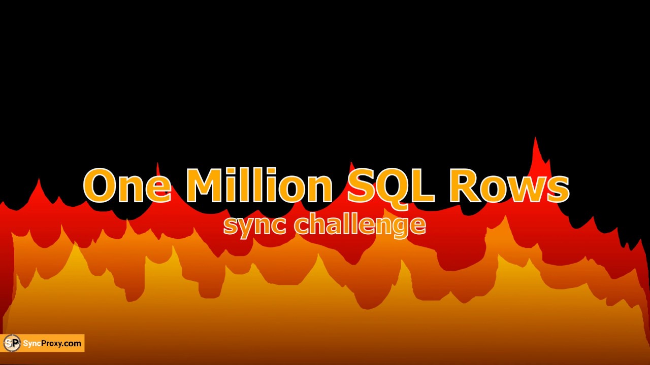 SyncProxy - One Million SQL Rows sync challenge with LokiJS connector