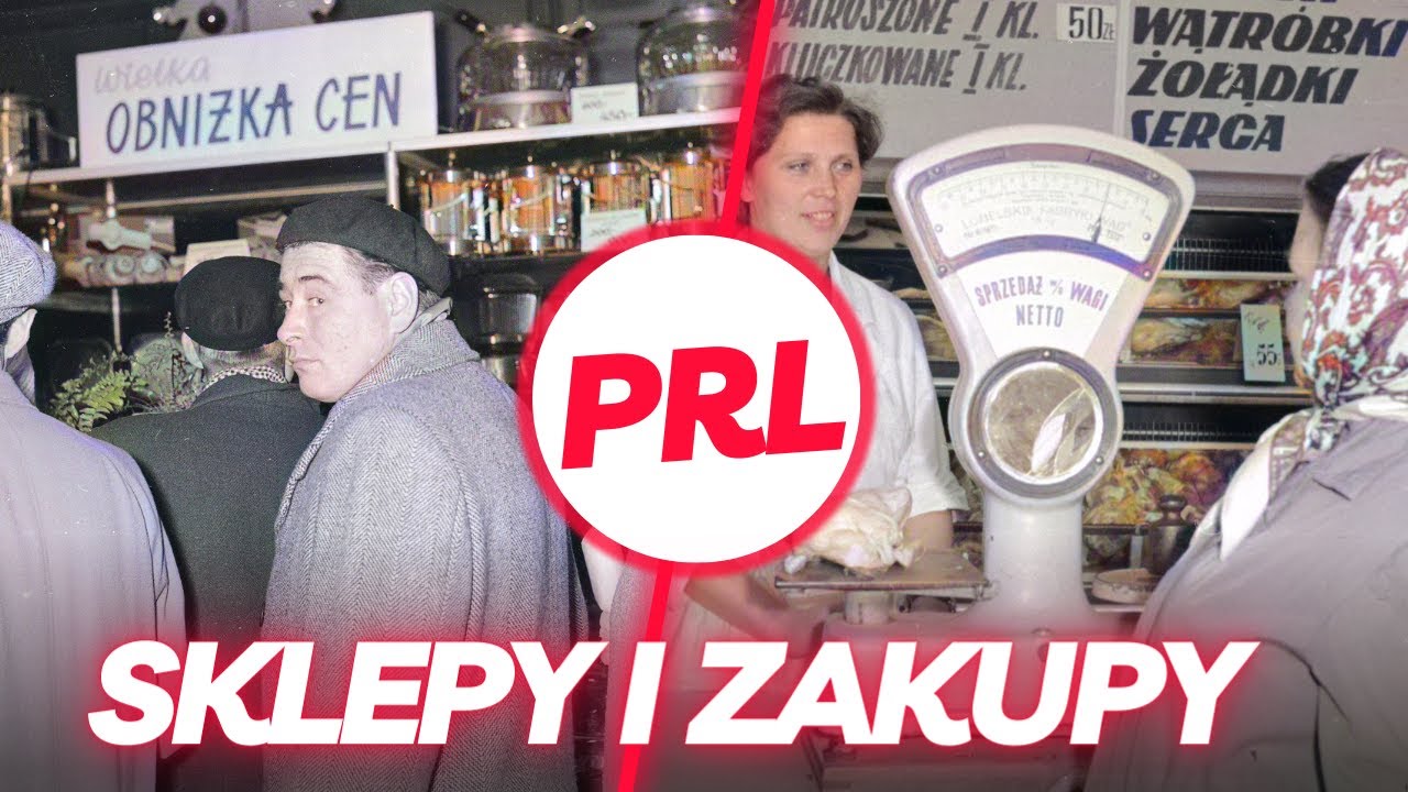 Sklepy i zakupy w PRL na archiwalnych zdjęciach z lat 1955 - 1985 / Historia Polski