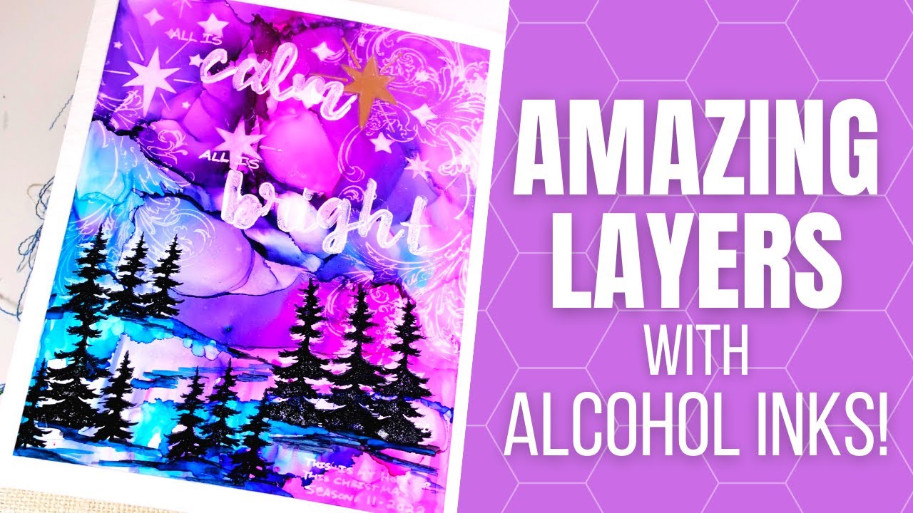 Can You Create Layers and Dimension with Alcohol Inks?