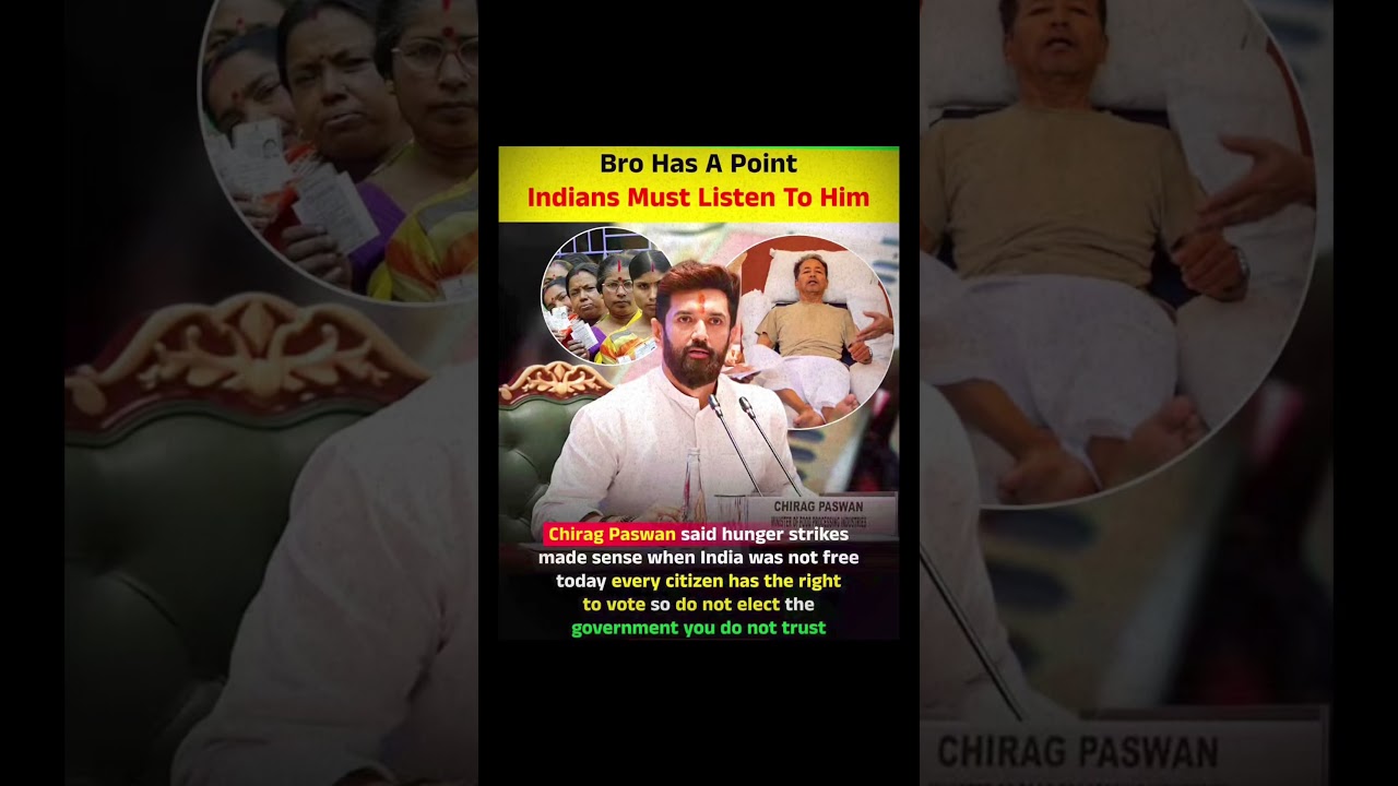 Chirag Paswan on Protests, Hunger Strikes, and the Right to Vote 🇮🇳🗳️ #ChiragPaswan