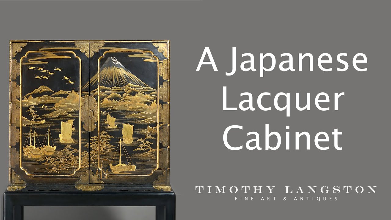 An Early 19th Century Japanese Lacquer Cabinet on Stand introduced by Timothy Langston