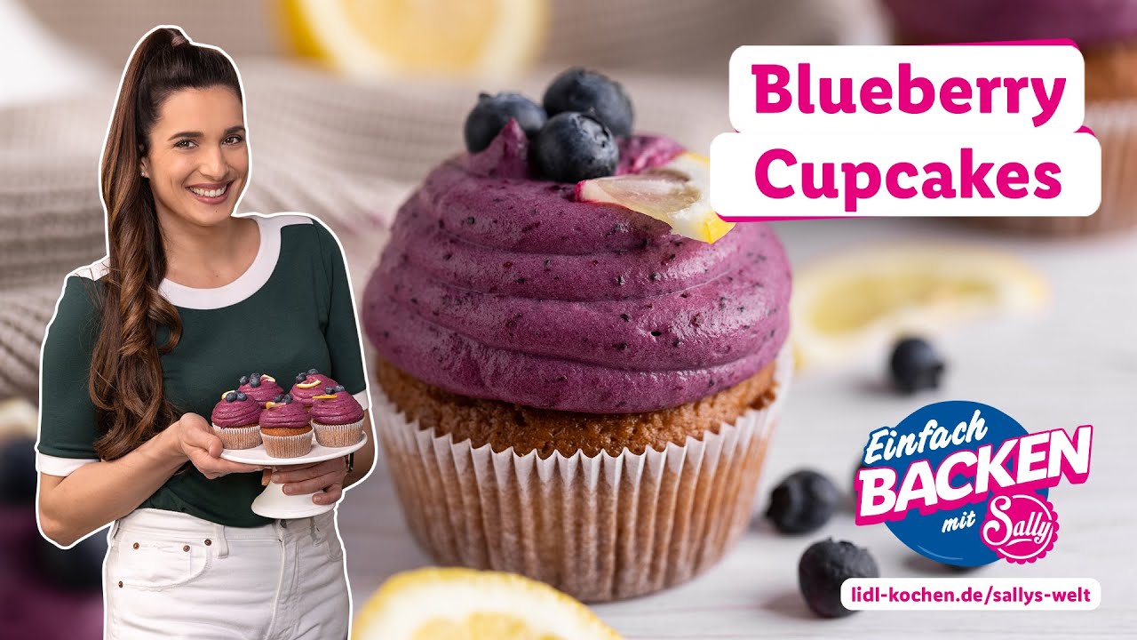 Saftige Blaubeer-Cupcakes | Rezepte für Lidl von Sallys Welt