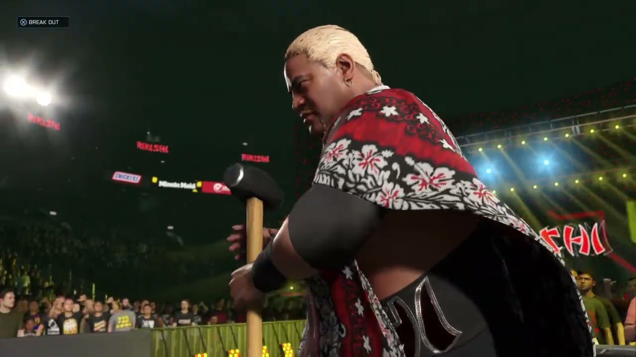 Wwe 2k25 squash match Triple H vs Rikishi