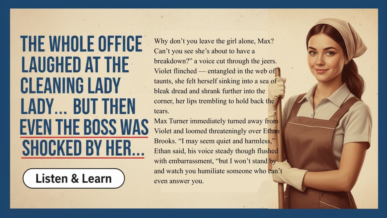 Learn English with Stories: The Cleaner Who Stunned the Boss — Listening Practice
