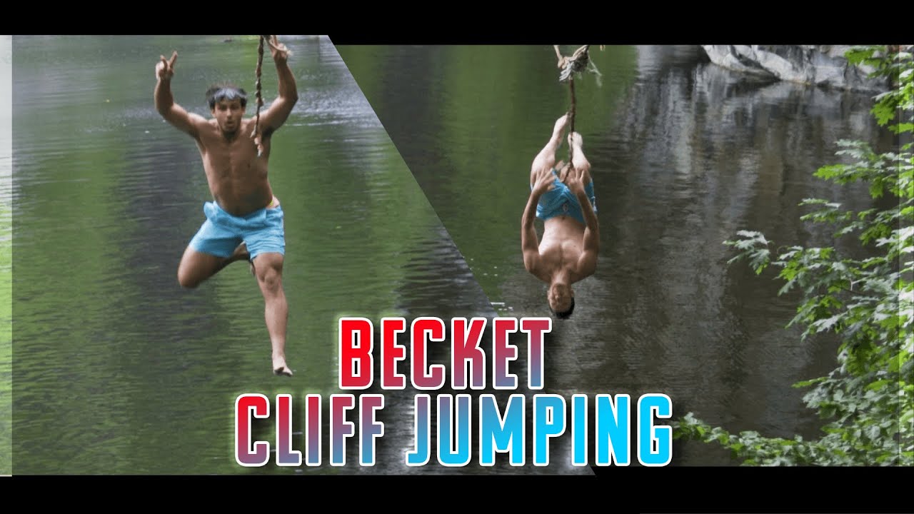 Cliff Jumping at Becket Quarry | Becket Massachusetts