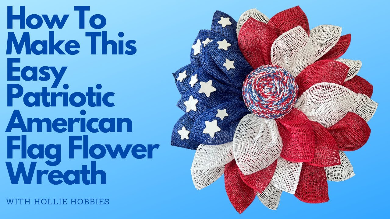 Patriotic Wreath Tutorial/ Patriotic Wreath/ Ribbon Wreath/ 4th of July Wreath/ Patriotic Wreaths