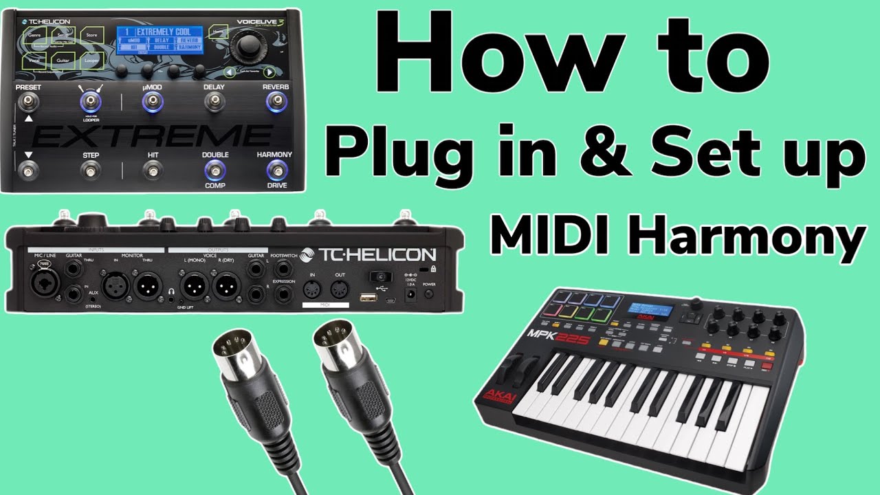 Harmonien mit einem MIDI Keyboard steuern - Tc Helicon Voicelive 3 Extreme