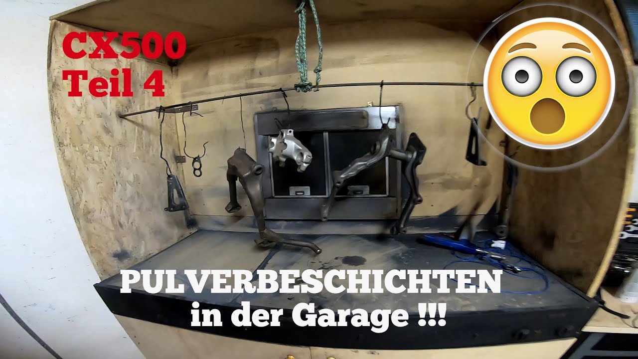 Motorrad Teile SELBST Pulverbeschichten | CX500 Story Teil 4