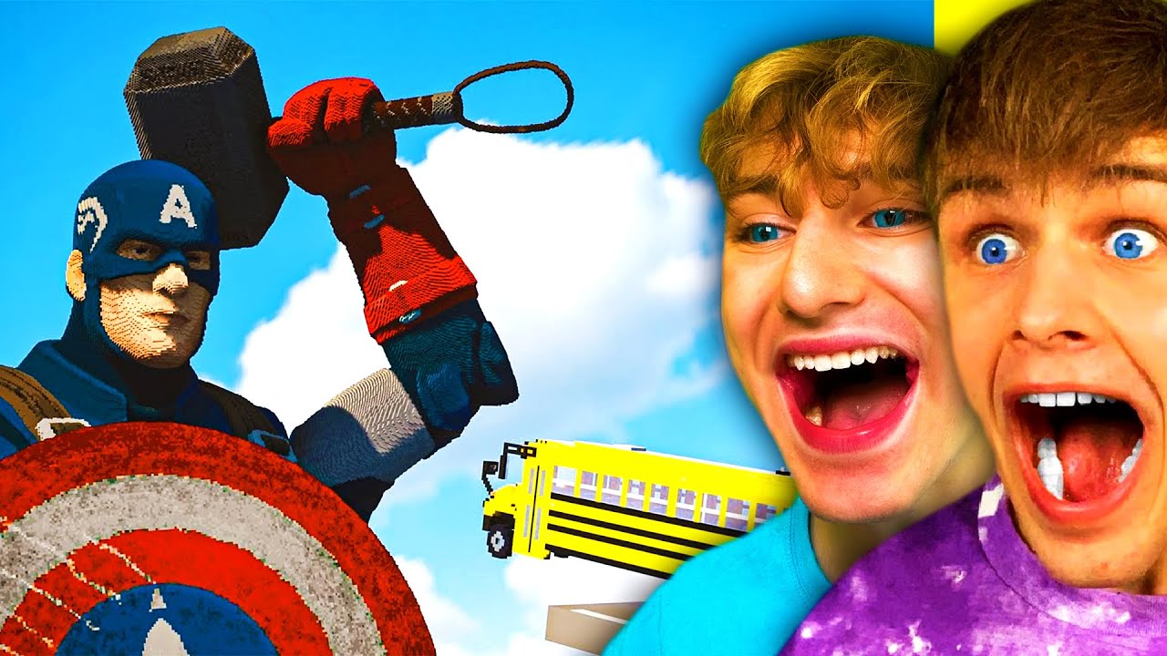 EXTRÉMNÍ KAPITÁN AMERIKA vs AUTA BITVA! @TrospyReakce
