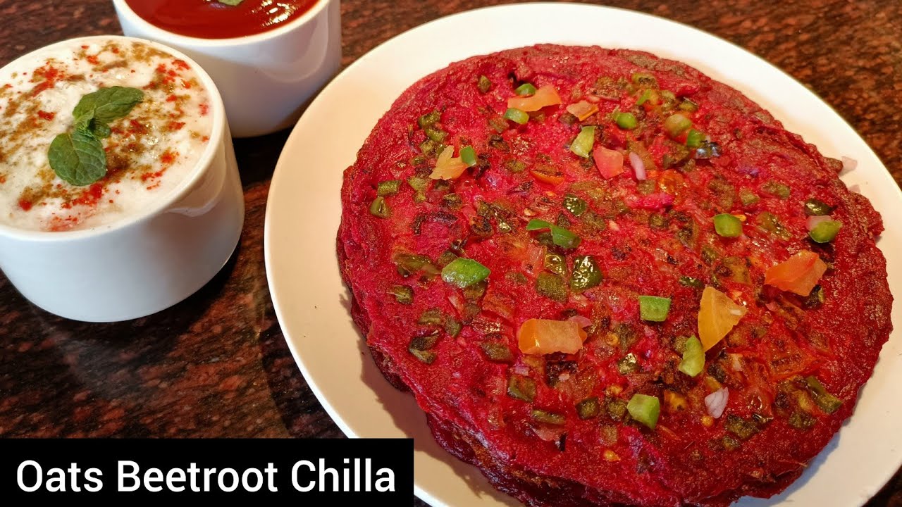 Oats Beetroot Chilla| Weight Loss Recipe|  Healthy Pancake| Quick Easy And Healthy Breakfast Recipe