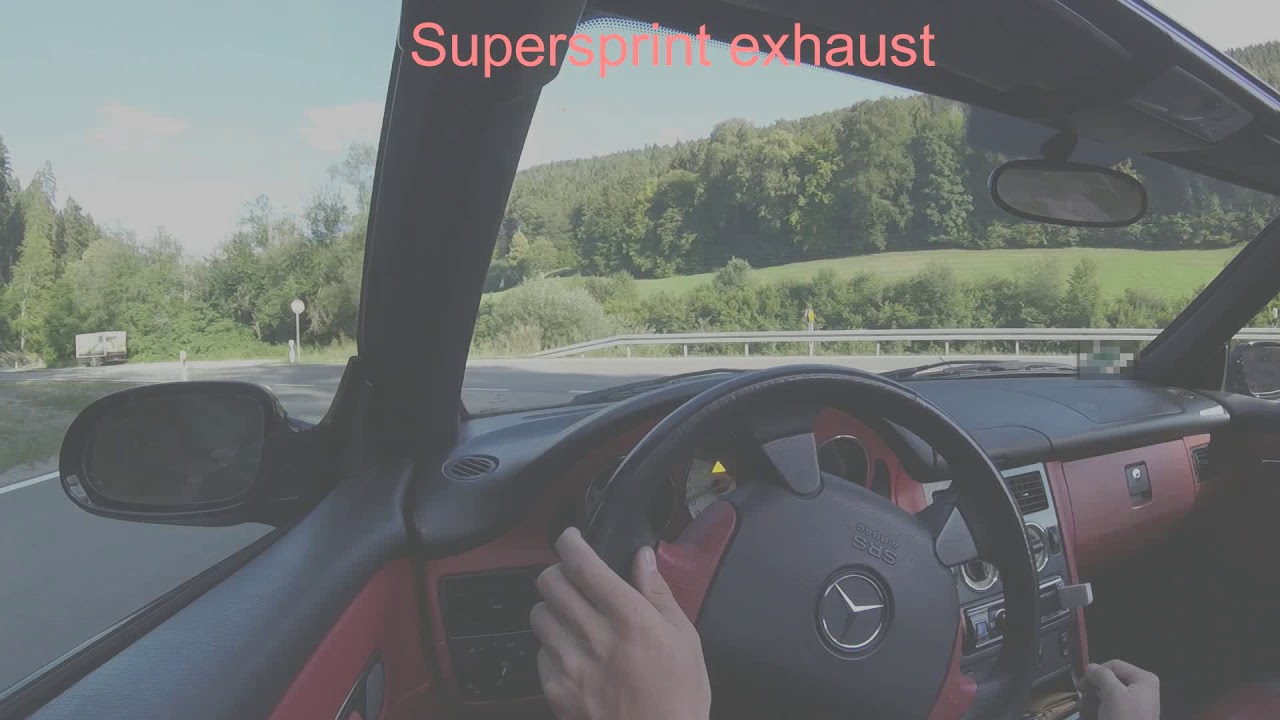 SLK 230 original vs. Supersprint Auspuff