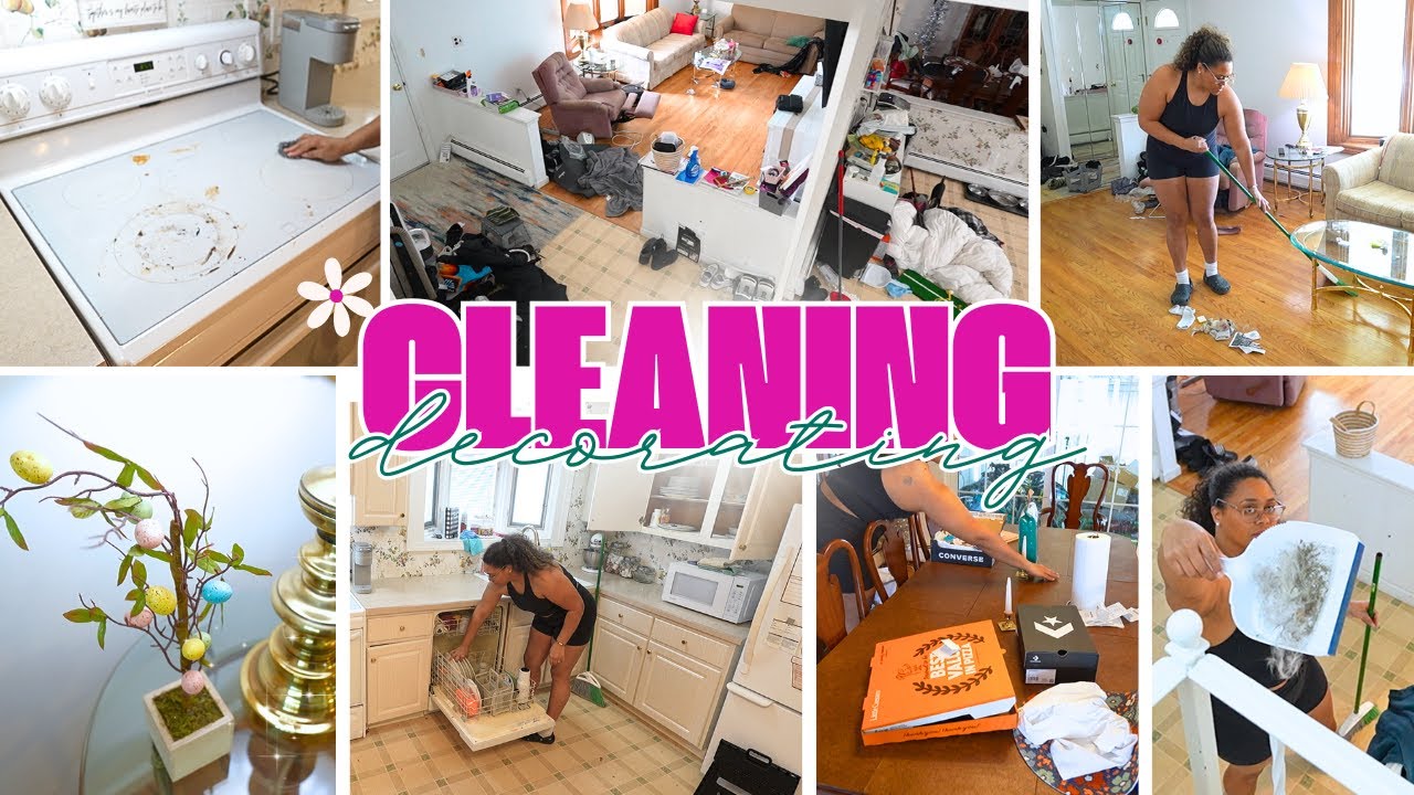 CLEAN WITH ME / SPRING CLEAN AND DECORATE / CLEANING MOTIVATION MAIN LIVING AREAS