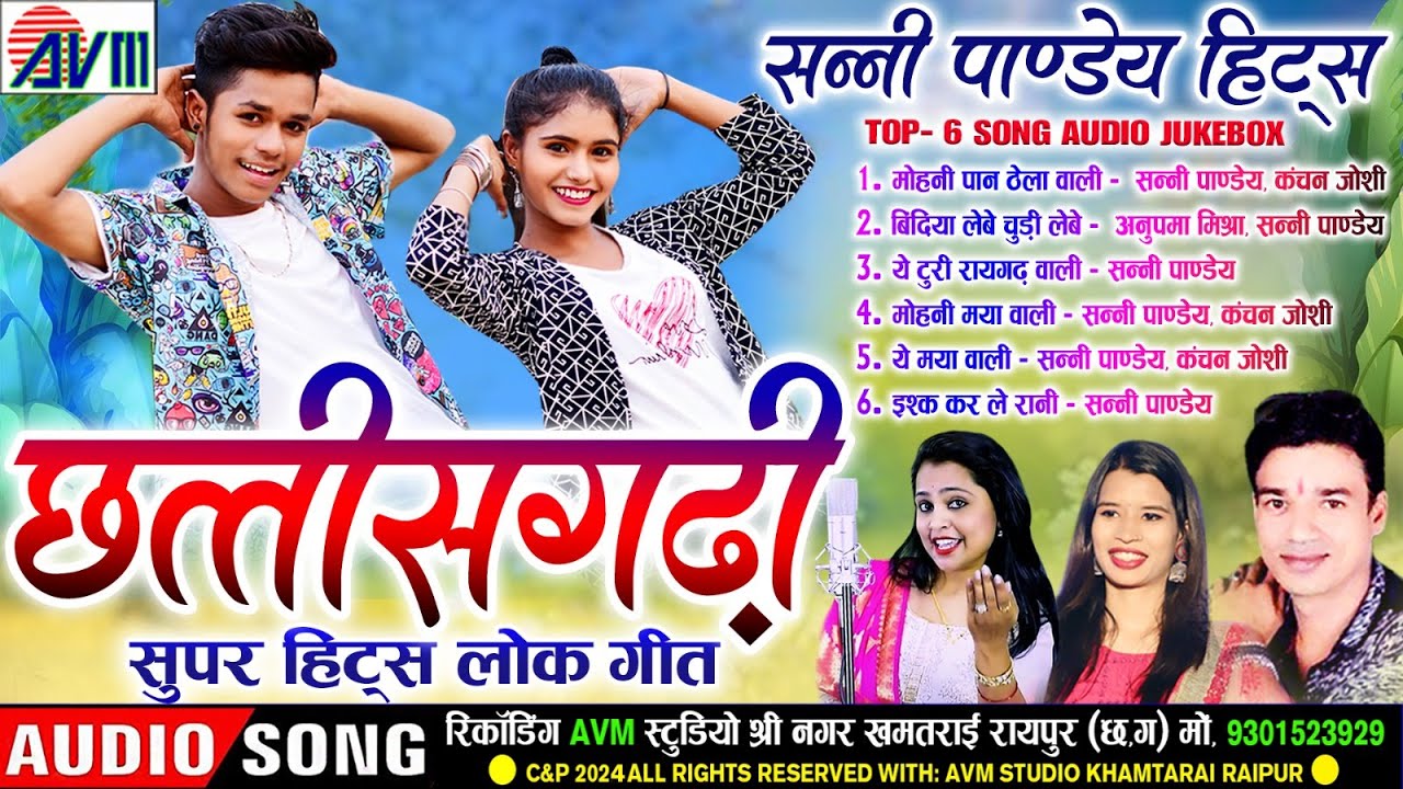 Sunny Pandey Hits | Cg Song | Audio Jukebox | छत्तीसगढ़ी हिट्स सॉन्ग | Anupama Mishra | Kanchan Joshi