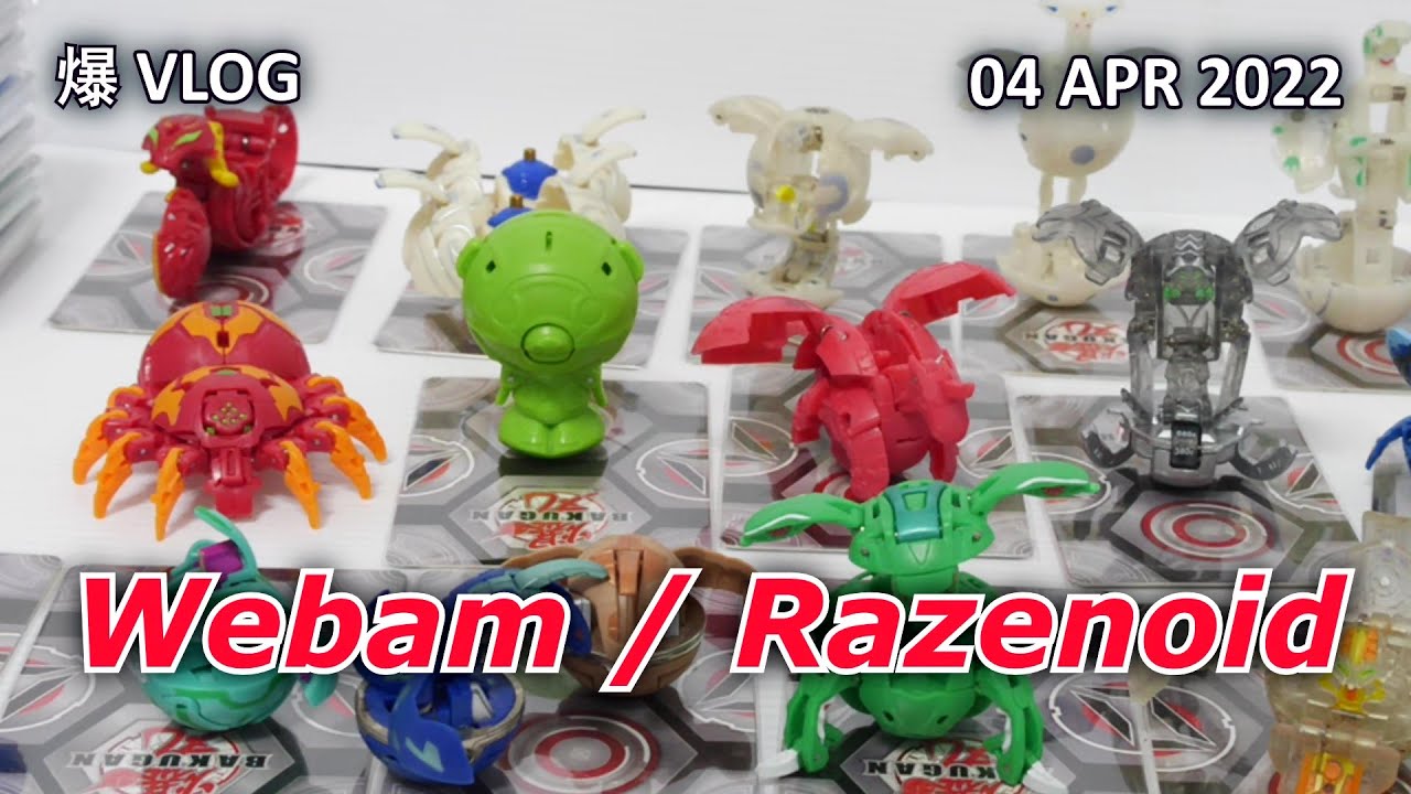 Pyrus Webam! Darkus Translucent Razenoid! Aquos Viloch! [04 APR 2022] | BAKUGAN VLOG #077