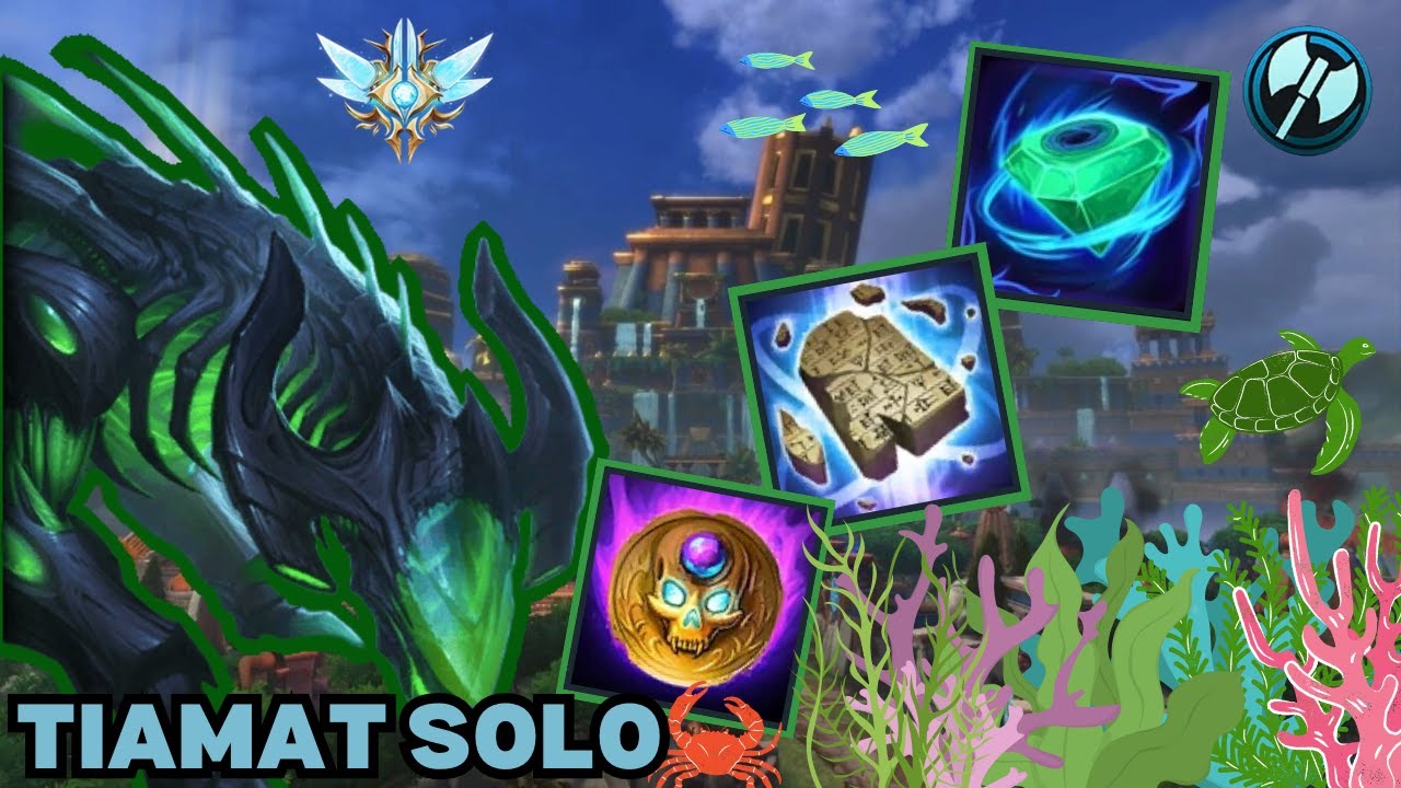 TIAMAT SOLO QUADRA KILL!!! - GRANDMASTERS TIAMAT SOLO SMITE