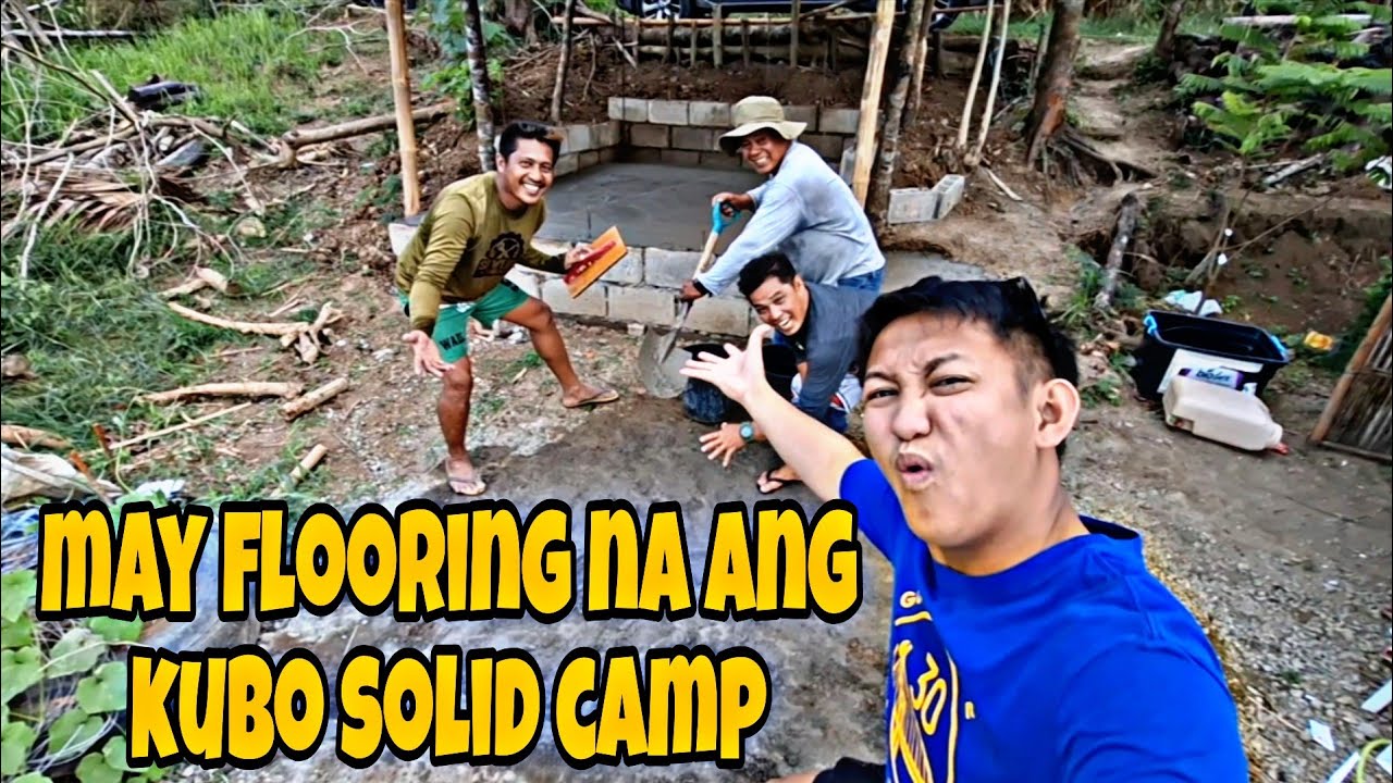 MAY FLOORING NA ANG KUBO SOLID CAMP NI @kuyadangtv8604 @JaperSniperOfficial 