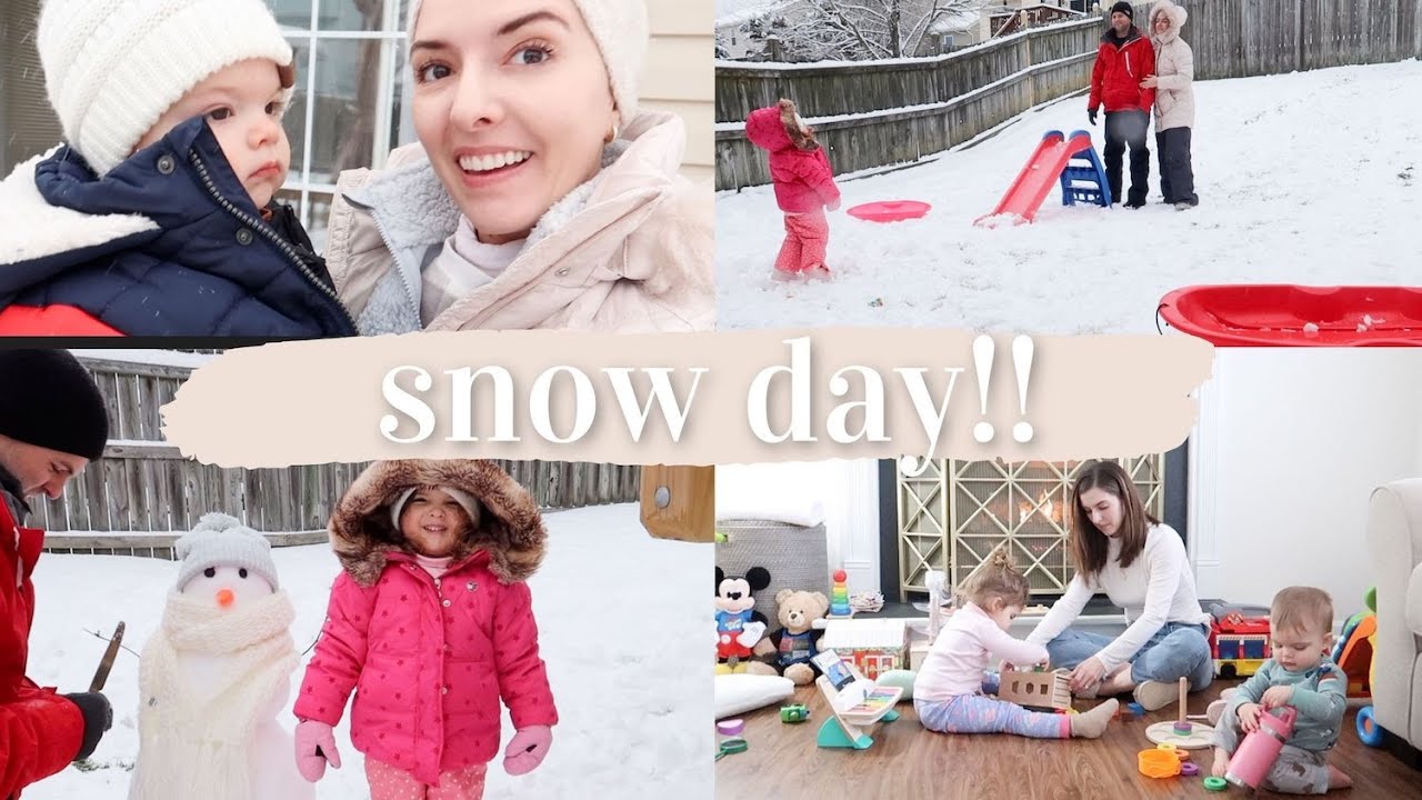 best snow day ever 🙌🏼 | DAY IN THE LIFE WITH TWO KIDS 👧🏼👶🏼❄️ | KAYLA BUELL