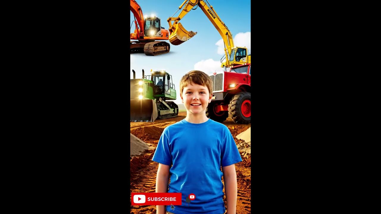The Boy Who Controls a Giant Excavator Like a Pro!#kidslearning #excavatorforkids #dumptruck