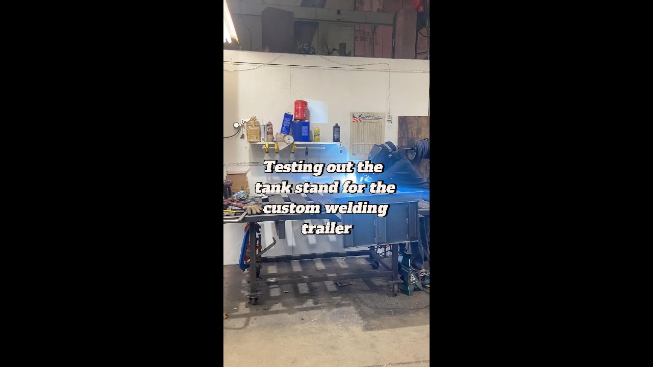 Testing the Custom Tank Stand #welding #welder #fabrication #millerwelder #bakersgas