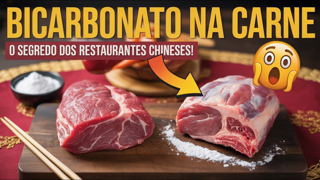 Bicarbonato na Carne O segredo dos restaurantes chineses para amaciar qualquer corte