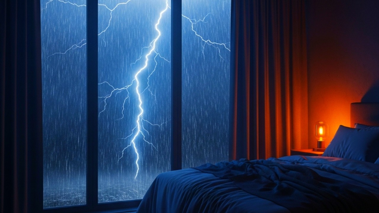 Deep Sleep ASMR 🌧️ Thunder & Heavy Rain | Fall Asleep in Minutes (No Talking)