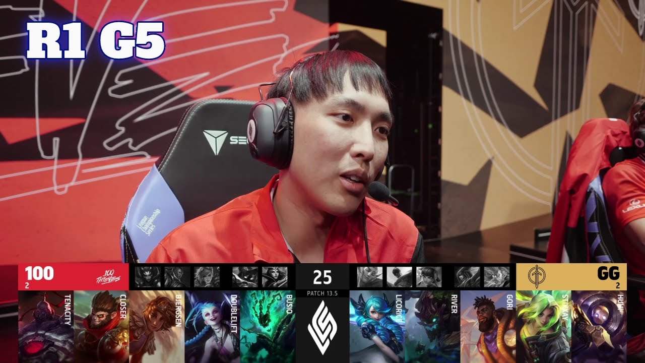 100 vs GG - Game 5 | Round 1 Playoffs S13 LCS Spring 2023 | 100 Thieves vs Golden Guardians G5