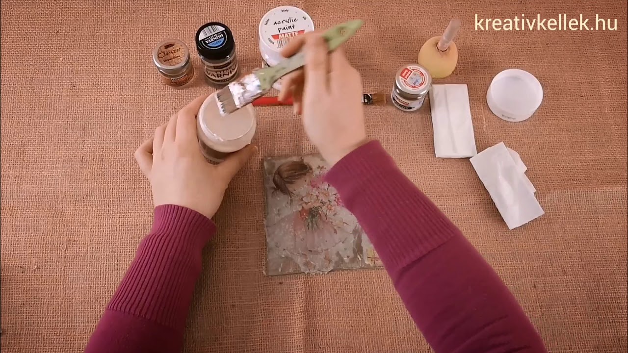 Üvegtányér dekupázs technika - kreativkellek.hu
