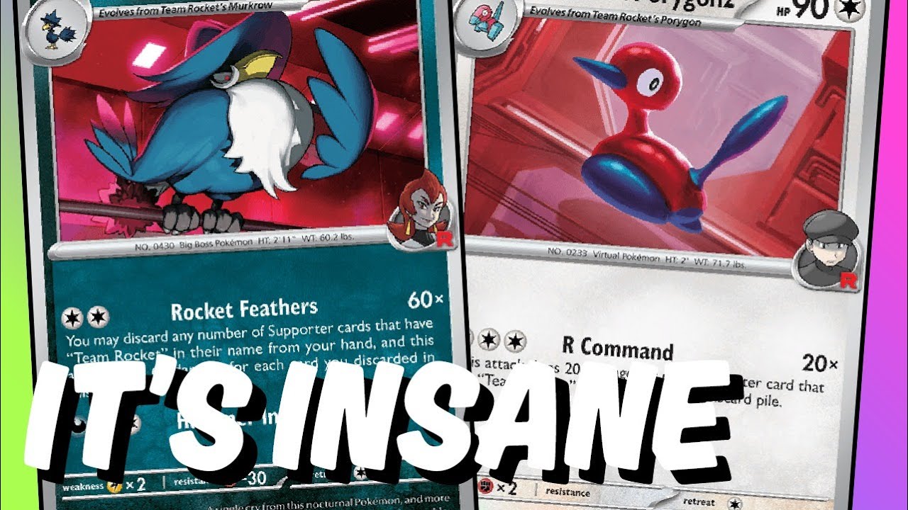 The New Rocket's Honchkrow Is Insane! - Pokémon TCG Live - Team Rocket's Honchkrow