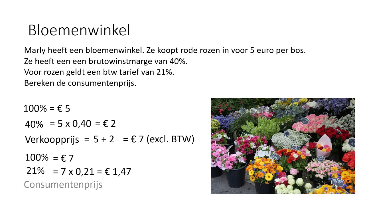Rekenen hst 5: Consumentenprijs, brutowinst en nettowinst