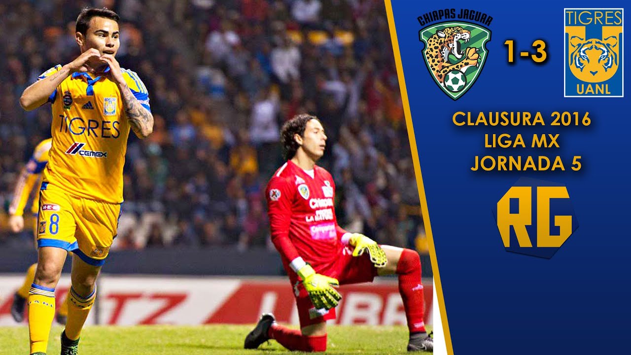 JAGUARES 1-3 TIGRES | JORNADA 5 CLAUSURA 2016 | LIGA MX | RESUMEN GOLES