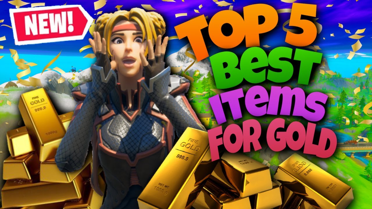 Top 5 BEST Items/Weapons to Buy with GOLD in Fortnite! How To Spend Gold! (Season 5 Chapter 2 Guide)