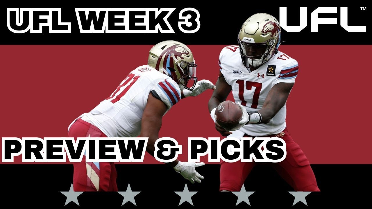 UFL WEEK 3 Preview, Picks & DFS | The UFL Gambling Podcast