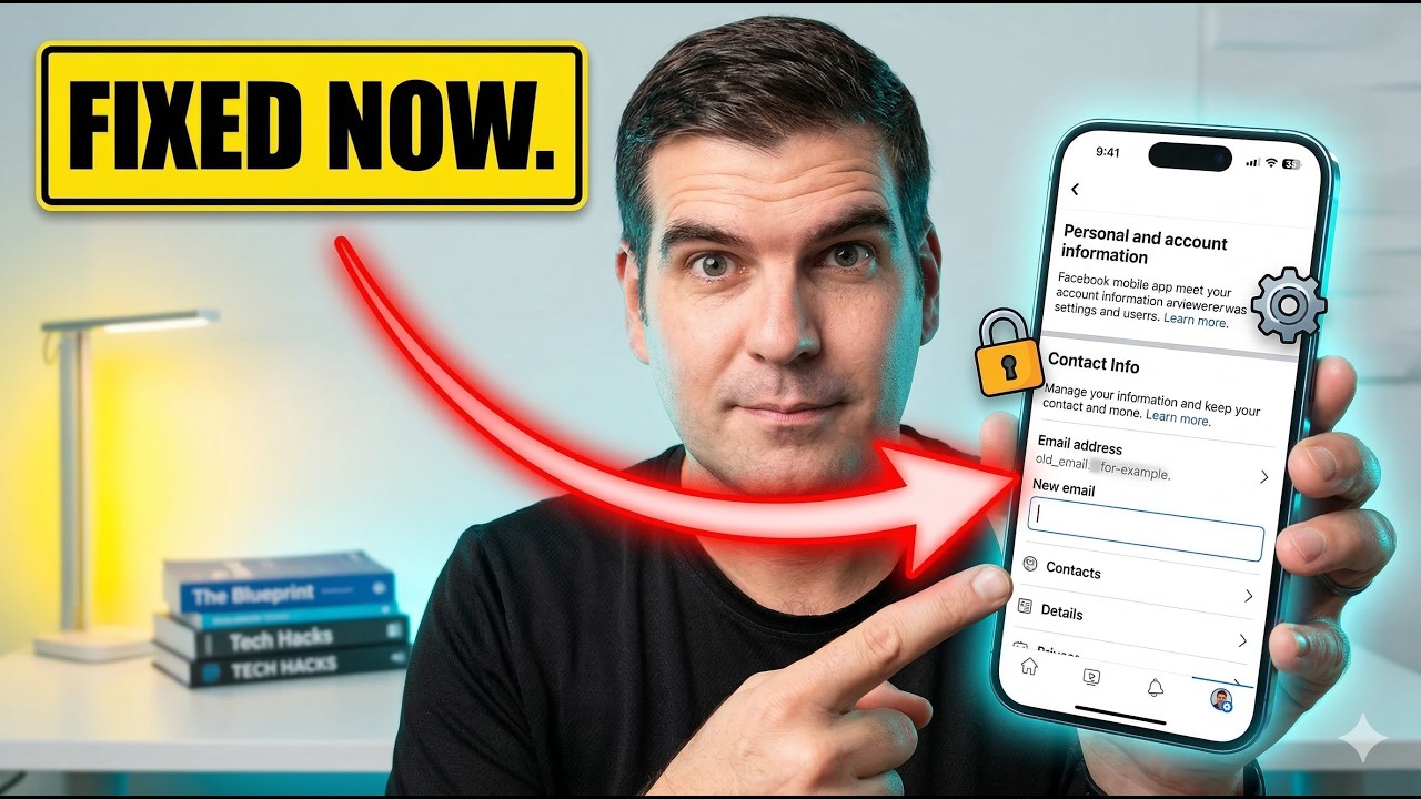 Как быстро изменить свой адрес электронной почты в Facebook!