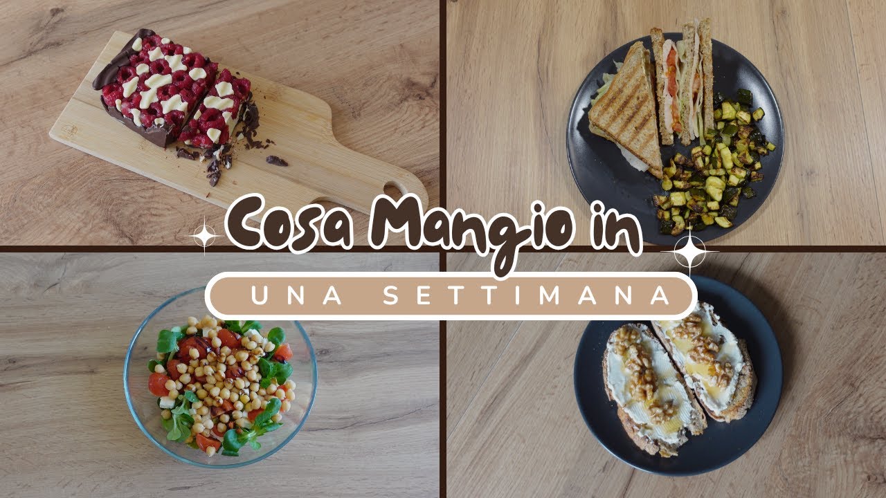 COSA MANGIO IN UNA SETTIMANA 🍴ricette veloci e facilissime