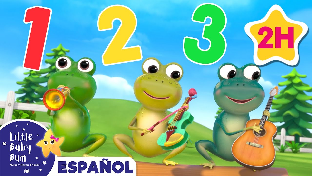 Cuenta las Ranitas Manchadas | Canciones Infantiles🎵| Caricaturas para bebes | Little Baby Bum