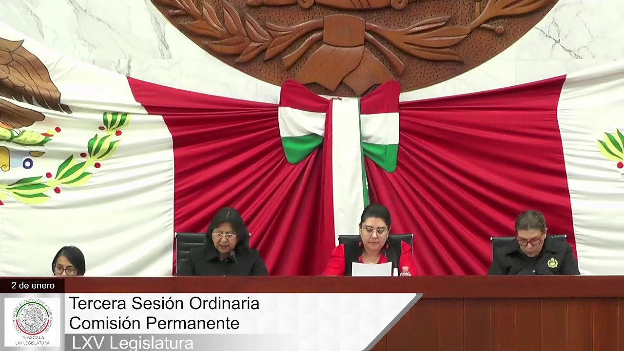Tercera Sesión Ordinaria, Comisión Permanente, LXV Legislatura,  2 de enero de 2026