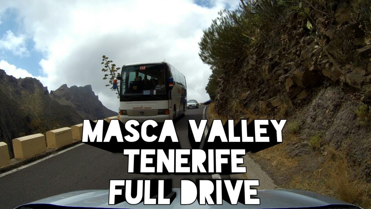 Masca valley Tenerife full drive 4k