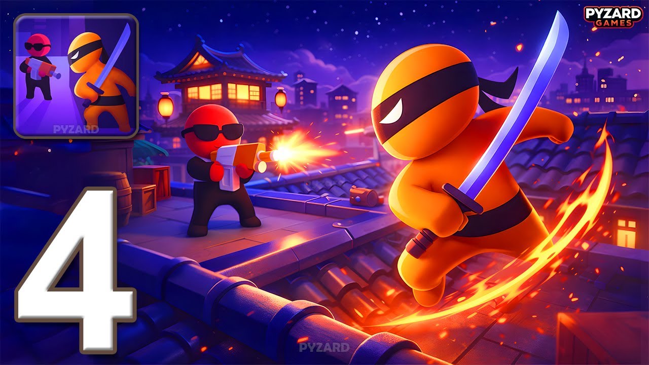 Stealth Master: Assassin Ninja - Gameplay Walkthrough Part 4 - Stealth Ninja Assassin (Android, iOS)