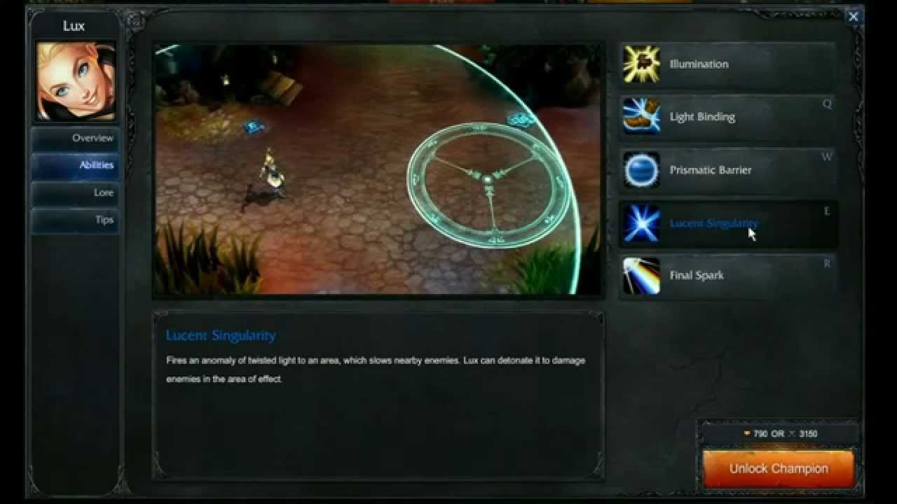 Lux abilities - League of Legends