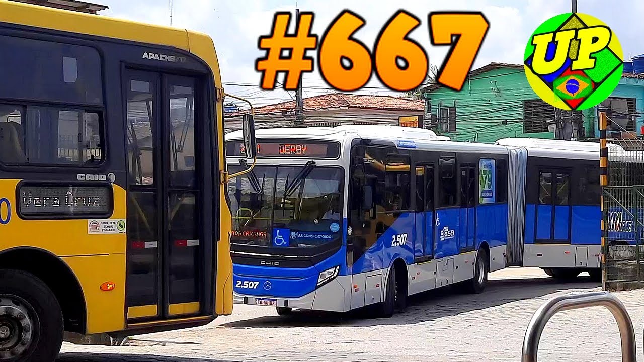 #667 Ti Camaragibe - Muitos ônibus e BRTs - Movimentação dentro do terminal na cidade de Camaragibe