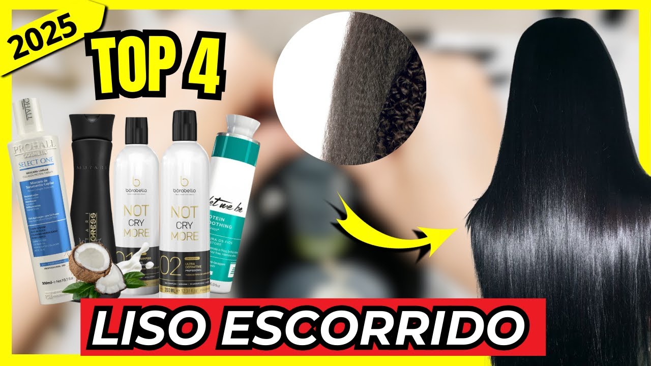 Top 4 MELHORES Progressivas Sem Formol de 2025! Lisos de Salão em Casa!