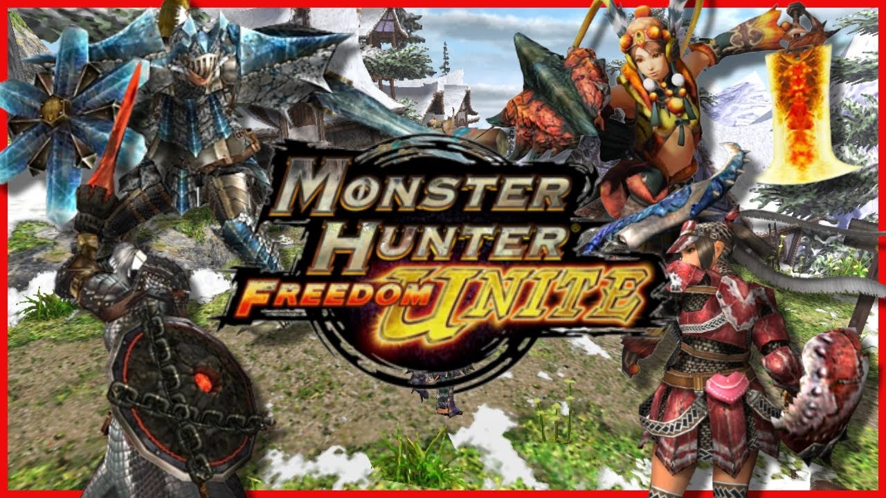 Las mejores ESPADAS Y ESCUDOS en Monster Hunter Freedom Unite