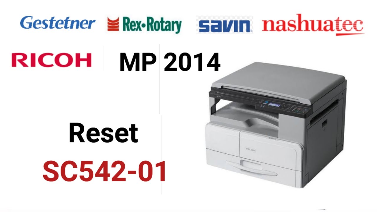Reset SC 542-01 in Ricoh MP 2014 | How to reset error code SC 542-01 in Ricoh?