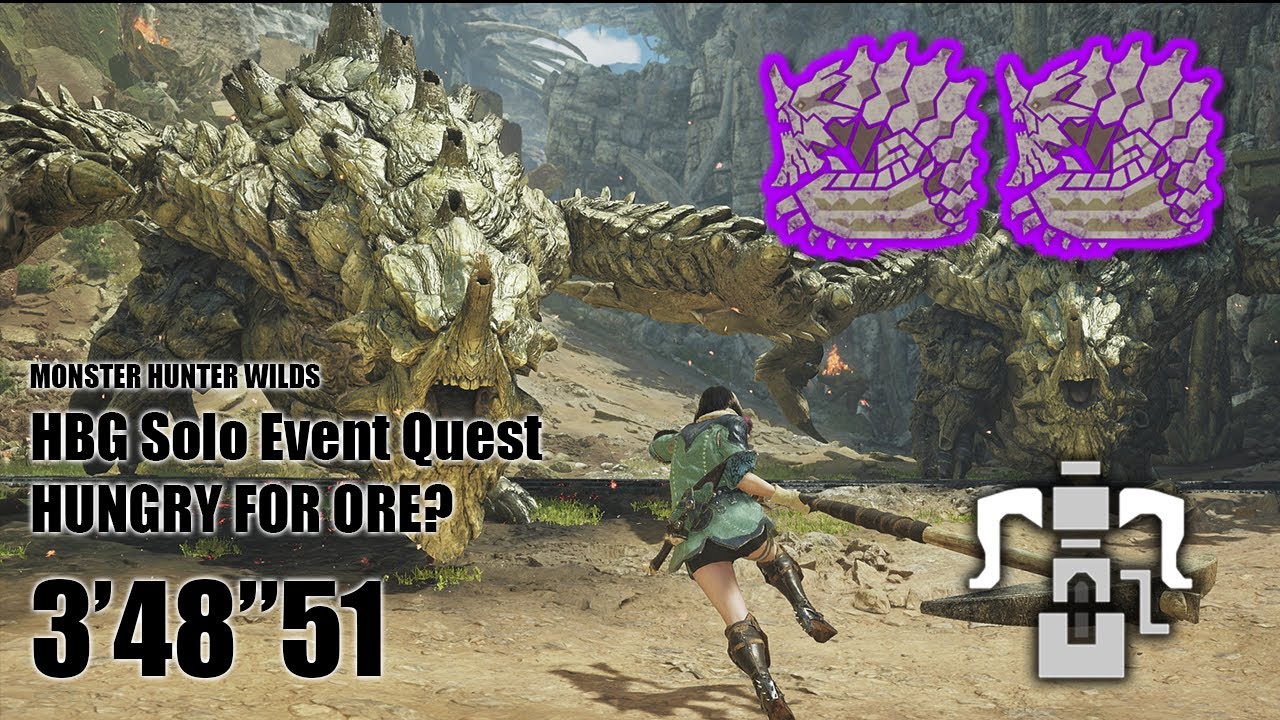 MHWilds HBG Freestyle Solo Event: Hungry For Ore? 3'48