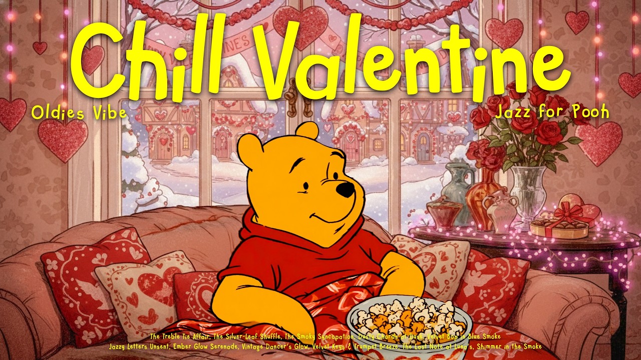 [𝗽𝗹𝗮𝘆𝗹𝗶𝘀𝘁] Happy Valentine Oldies Jazz & Chill with Pooh 💟 Positve Jazz for Relax, Unwind, Focus