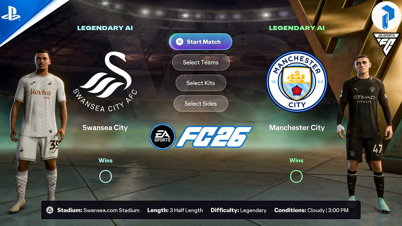 | FC 26 PS5 | Swansea City vs Manchester City! Full Match Gameplay #fc26 #ps5 #football #fifa #viral