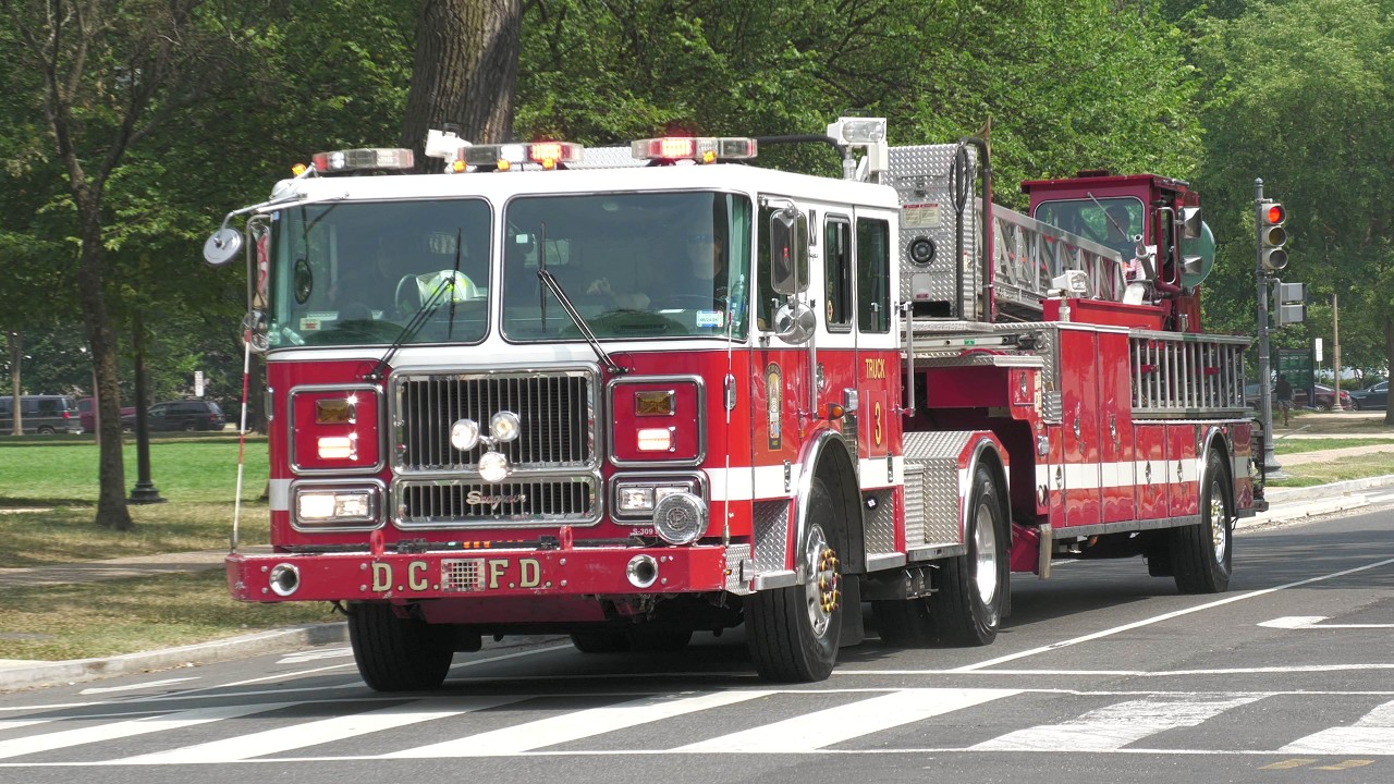 Capitol Park Tower Fire Response | Washington D.C. Fire Department | E2 + E16 + T3 + T48 + Medic 3