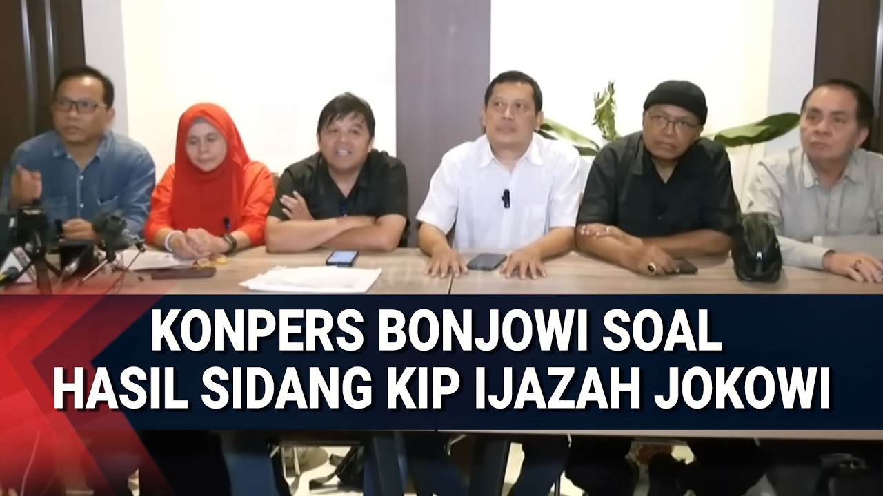 Konpers Bonjowi soal Hasil Sidang KIP Ijazah Jokowi dan Respons Rismon