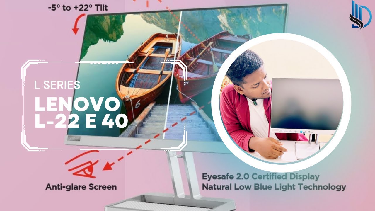 Lenovo L-Series(22 inch) | FHD Ultraslim Monitor |Gaming Monitor |Unboxing & Review | JC - Official